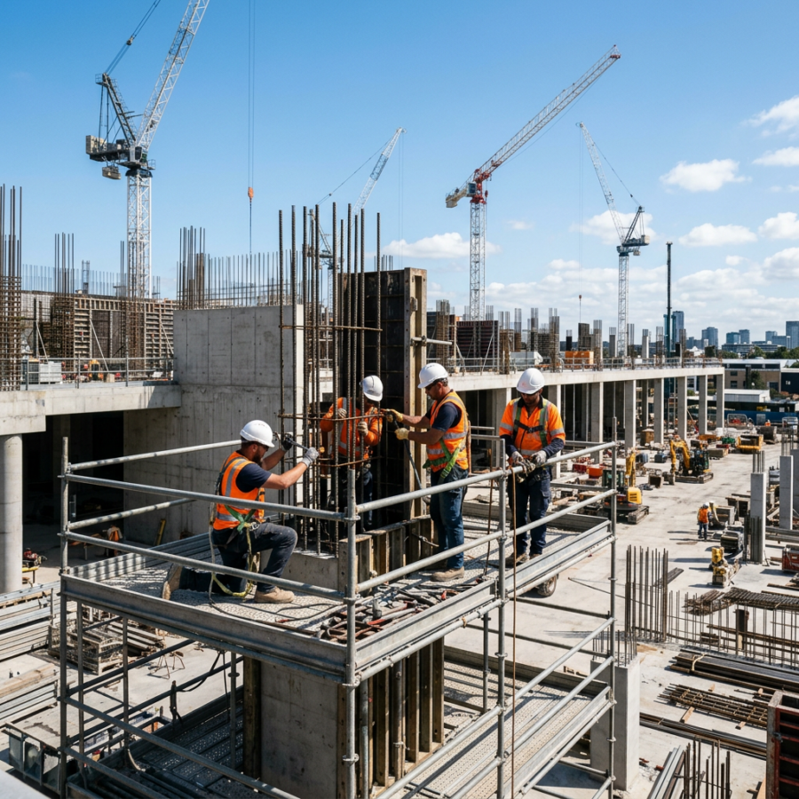 bouw constructie medewerkers